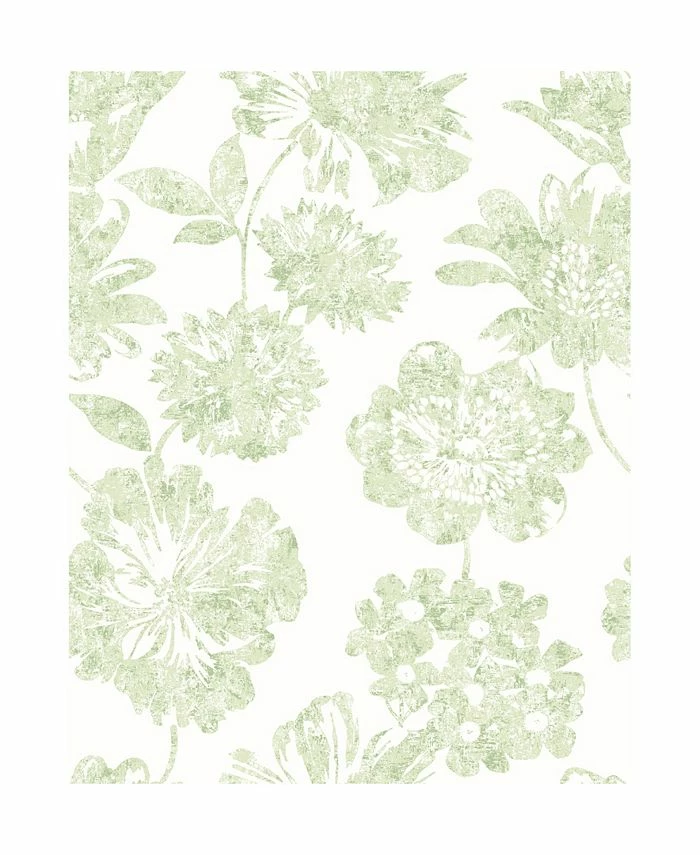 A-Street Prints 20.5 X 396 Folia Light Floral Wallpaper