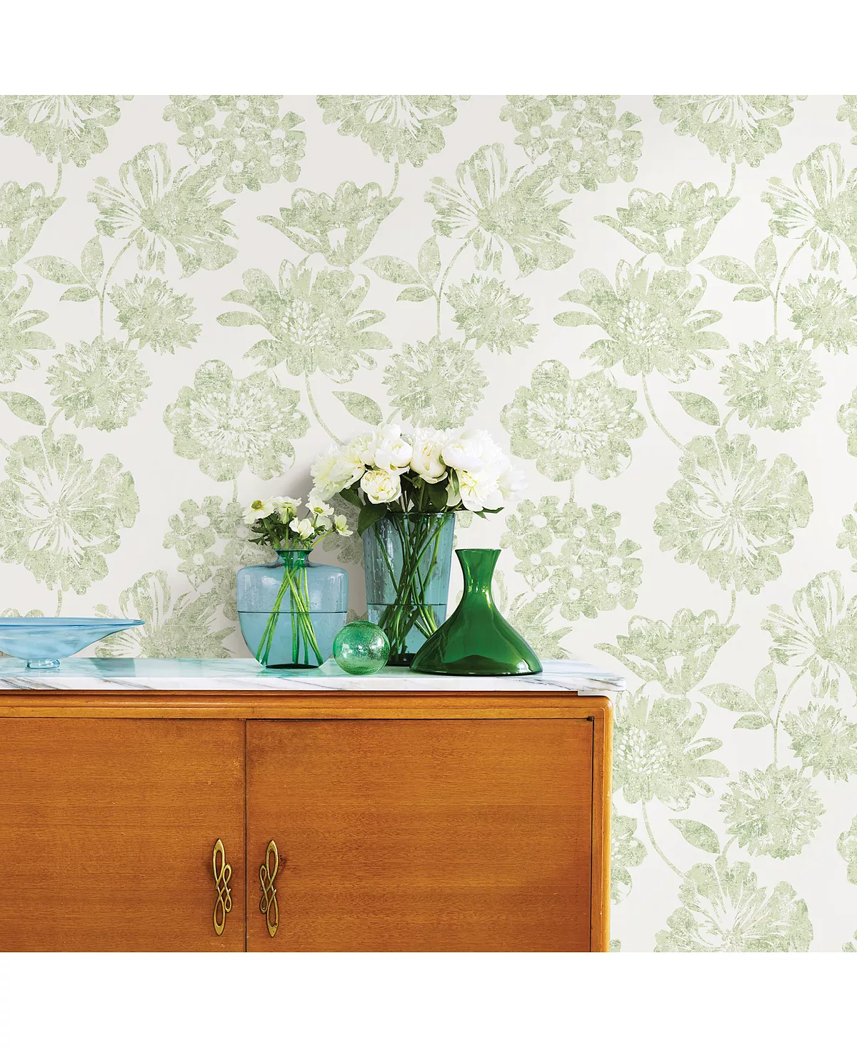 A-Street Prints 20.5 X 396 Folia Light Floral Wallpaper - Image 2