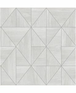 A-Street Prints 20.5 X 396 Cheverny LightGeometric Wood Wallpaper