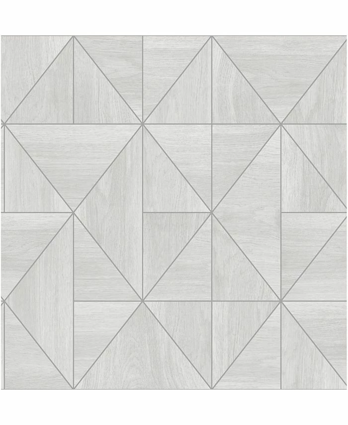 A-Street Prints 20.5 X 396 Cheverny LightGeometric Wood Wallpaper