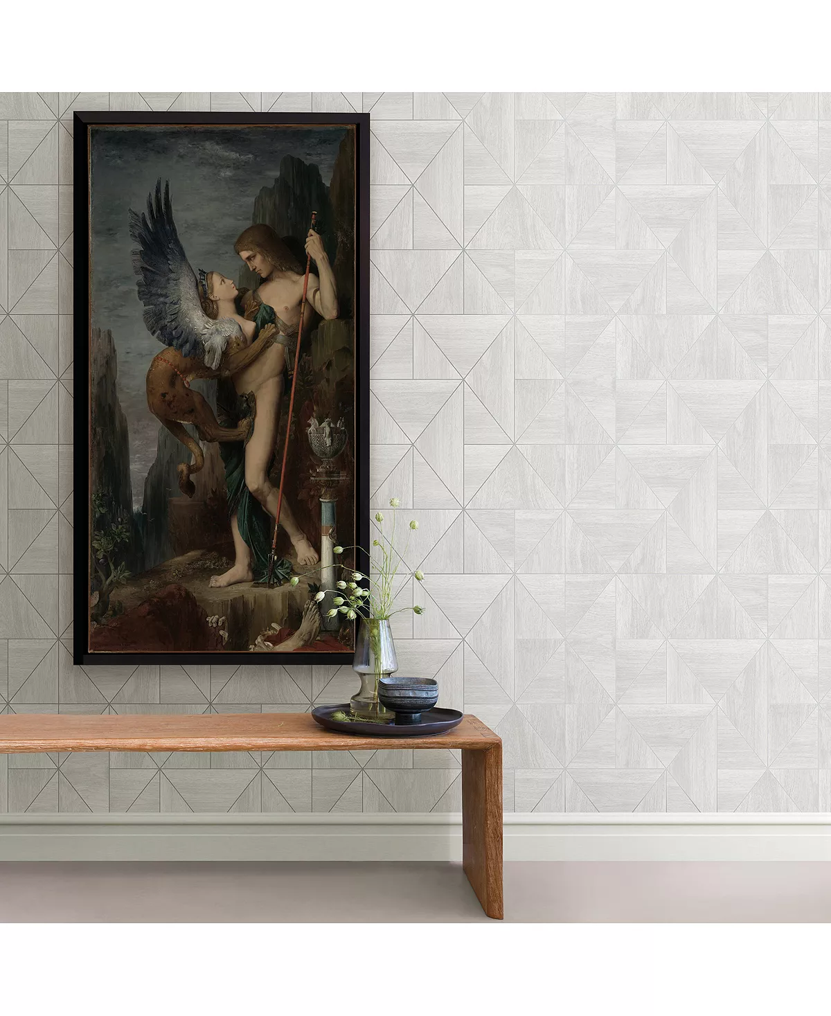 A-Street Prints 20.5 X 396 Cheverny LightGeometric Wood Wallpaper - Image 2