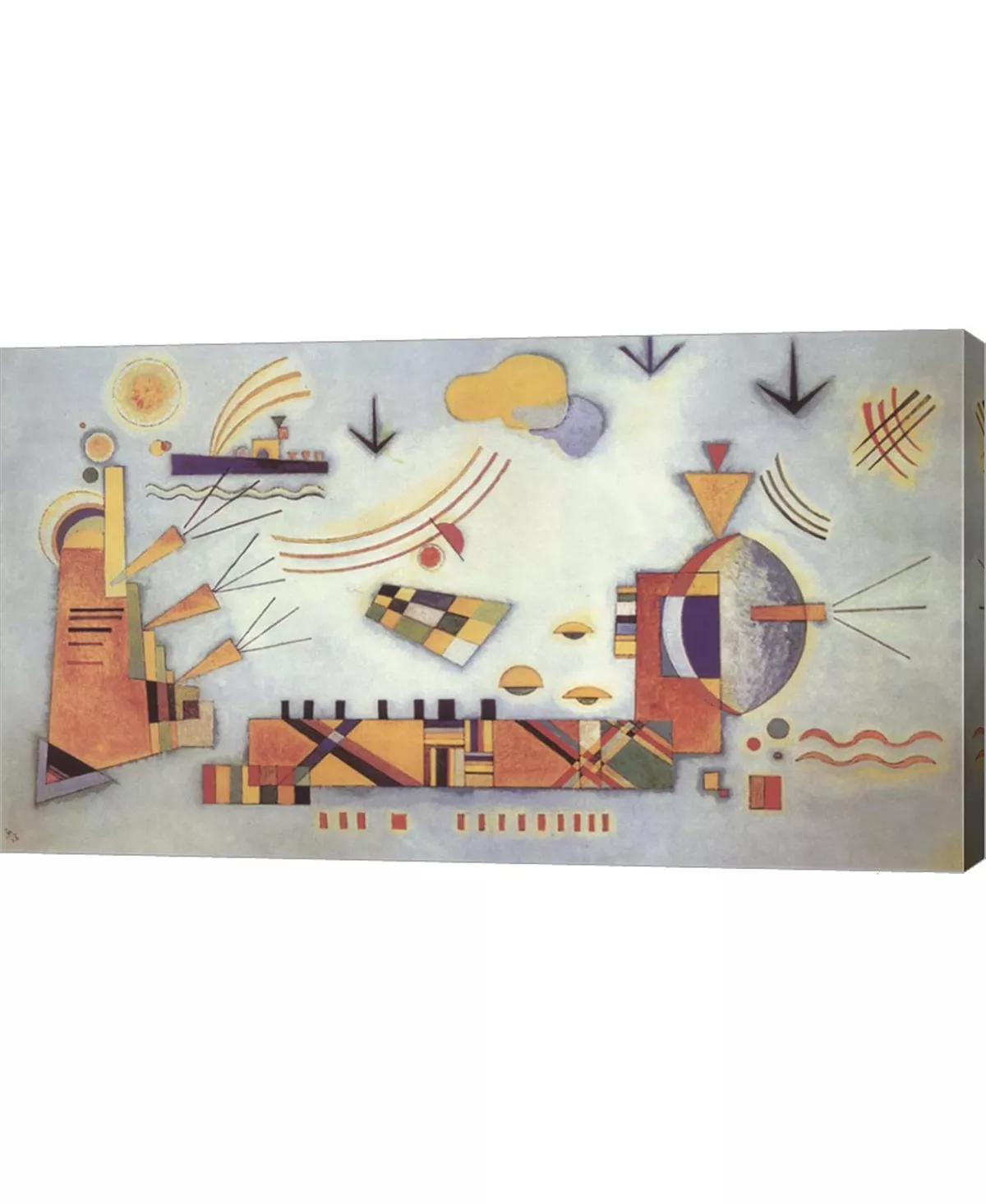 Metaverse Ilder Vorgang, 1928 By Wassily Kandinsky Canvas Art, 28.5 X 16