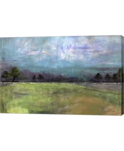 Metaverse Abstract Aqua Sky Landscape By Jean Plout Canvas Art, 30 X 20