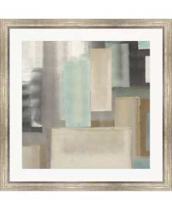 Metaverse Aqua II By Italo Corrado Framed Art, 32 X 32