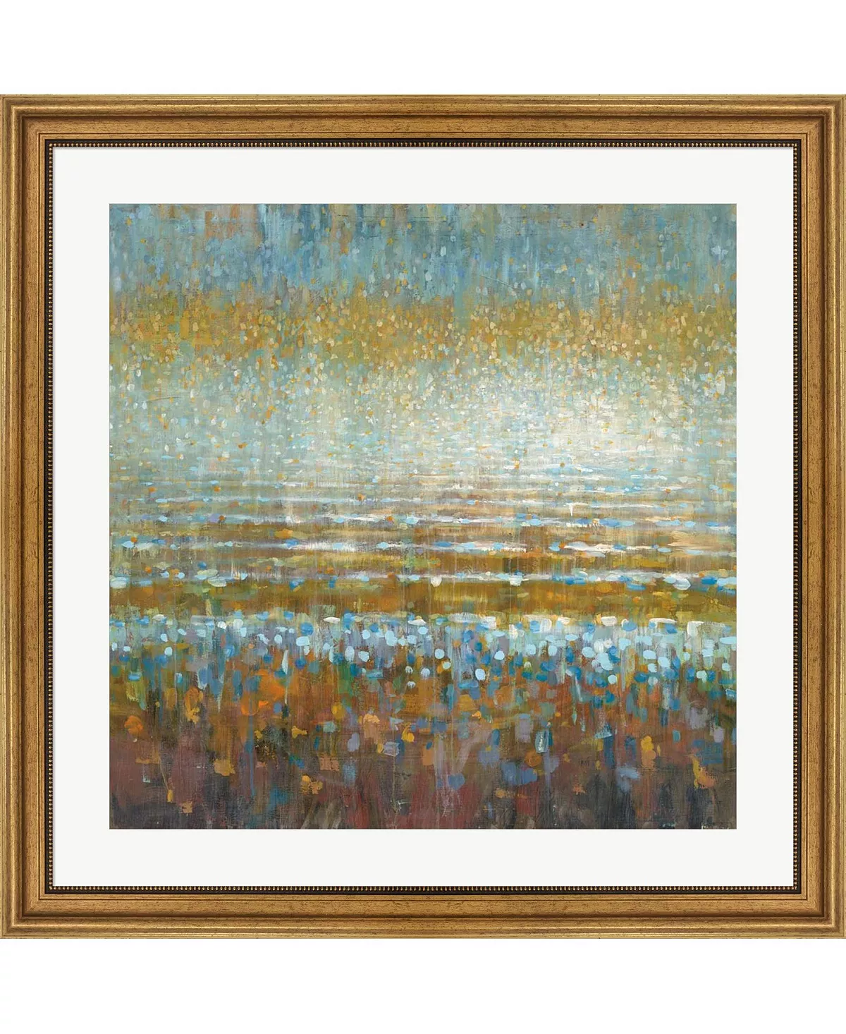 Metaverse Rains Over The Lake By Danhui Nai Framed Art, 32 X 32