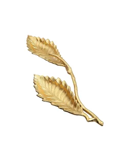 Classic Touch Gold 2 Bowl Branched Relish Dish