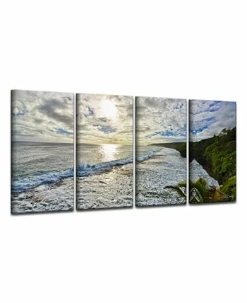 Ready2HangArt Island Escape 4 Piece Wrapped Canvas Coastal Wall Art Set, 24 X 48 - Image 2