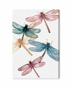 Oliver Gal Blooming Dragonflies Canvas Art Collection