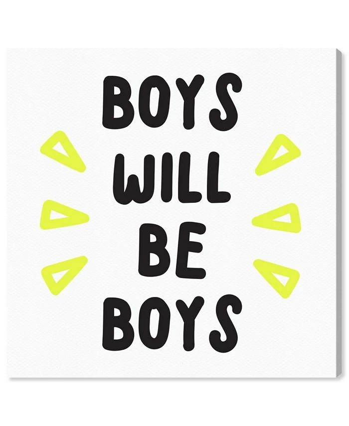 Oliver Gal Boys Will Be Boys Canvas Art Collection