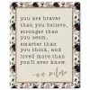 Oliver Gal Braver Than You Think Glitter Canvas Art Collection