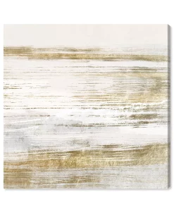 Oliver Gal Blush Romance Gold Canvas Art - 16 X 16 X 1.5