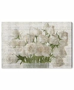 Oliver Gal White Rose Love Canvas Art Collection