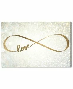 Oliver Gal M Infinity Symbol Giclee Art Print On Gallery Wrap Canvas