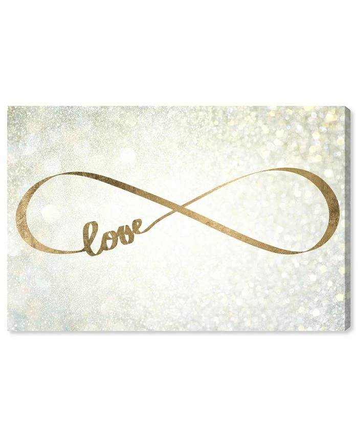 Oliver Gal M Infinity Symbol Giclee Art Print On Gallery Wrap Canvas