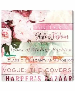 Oliver Gal Pastel Romantic Books Canvas Art Collection