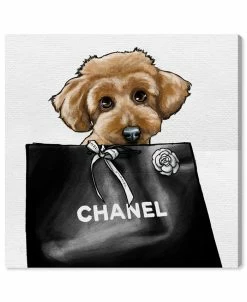 Oliver Gal Poodle Glam Canvas Art - 12 X 12 X 1.5