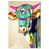 Oliver Gal Color Glam Cow Canvas Art Collection