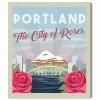 Oliver Gal Portland Postcard Canvas Art Collection