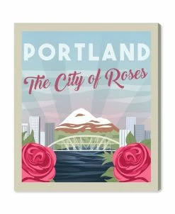 Oliver Gal Portland Postcard Canvas Art Collection