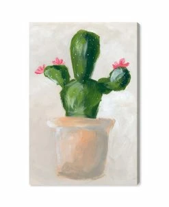 Oliver Gal Cactus Pink Flower Canvas Art Collection