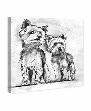 Oliver Gal Yorkie Canvas Art - 30 X 30 X 1.5 - Image 2