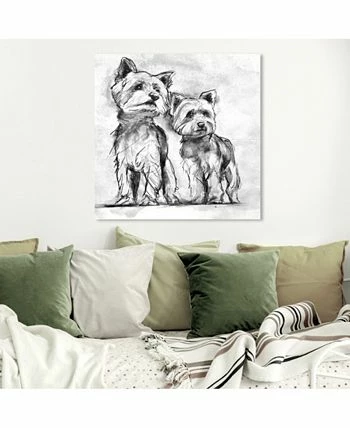 Oliver Gal Yorkie Canvas Art - 30 X 30 X 1.5 - Image 3