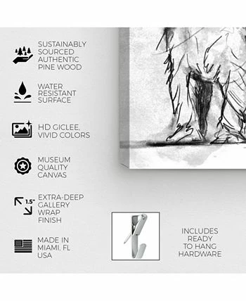 Oliver Gal Yorkie Canvas Art - 30 X 30 X 1.5 - Image 6