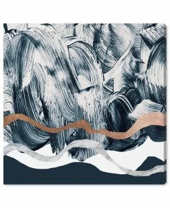 Oliver Gal Brush Strokes Sky Giclee Art Print On Gallery Wrap Canvas, 12 X 12