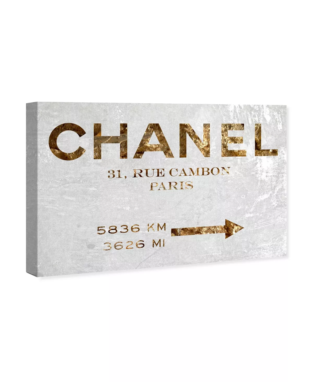 Oliver Gal Couture Road Sign Canvas Art, 45 X 30 - Image 7