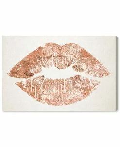 Oliver Gal Solid Kiss Copper Canvas Art, 15 X 10