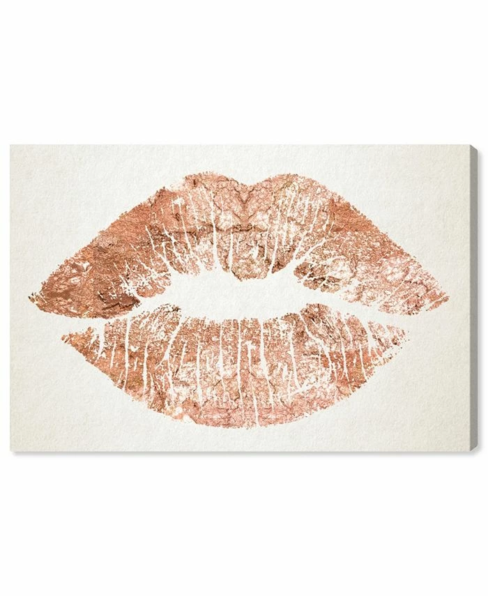 Oliver Gal Solid Kiss Copper Canvas Art, 15 X 10