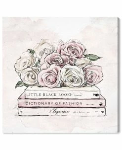 Oliver Gal Classic Library Giclee Art Print On Gallery Wrap Canvas, 12 X 12