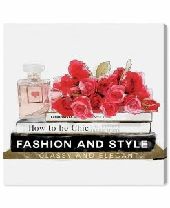 Oliver Gal Fashion Watercolor Perfume Giclee Art Print On Gallery Wrap Canvas