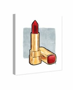 Oliver Gal Red Lips Don't Lie Canvas Art, 20 X 24