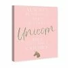 Oliver Gal 24113 Always Be A Unicorn Blush Canvas Art, 30 X 45