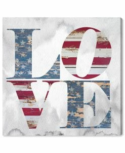 Oliver Gal Build On Love Freedom Canvas Art, 12 X 12