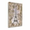 Tangletown Fine Art Eiffel Tower By Marta G. Wiley Fine Art Giclee Print On Gallery Wrap Canvas, 25 X 32