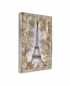 Tangletown Fine Art Eiffel Tower By Marta G. Wiley Fine Art Giclee Print On Gallery Wrap Canvas, 25 X 32