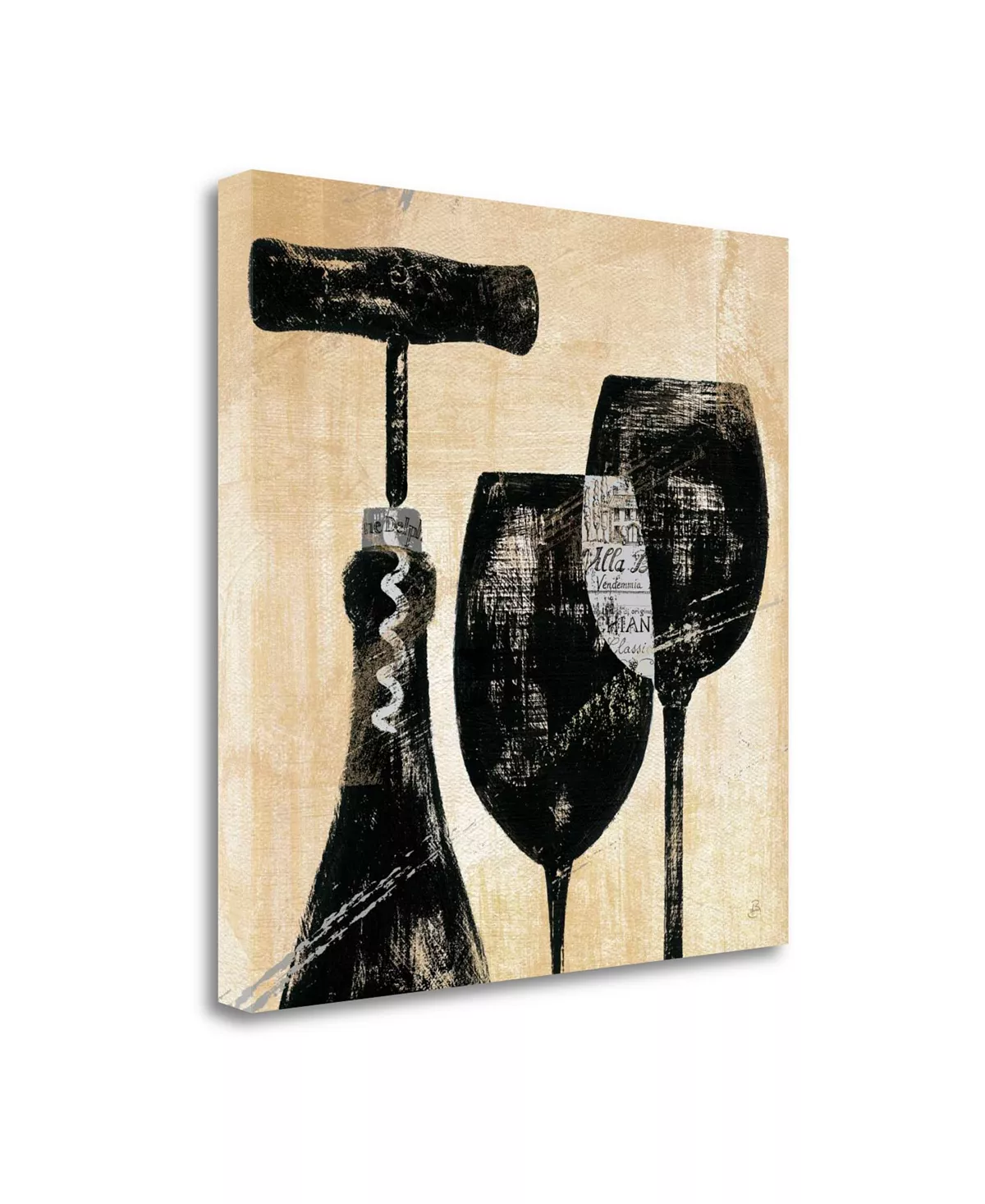 Tangletown Fine Art Wine Selection II By Daphne Brissonnet Giclee Print On Gallery Wrap Canvas, 26 X 26 - Image 2