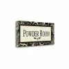 Tangletown Fine Art Powder Room By Jo Moulton Giclee Print On Gallery Wrap Canvas, 26 X 12