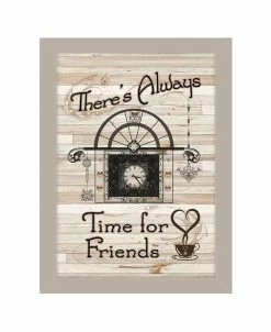 Trendy D&eacute;cor 4U Ime For Friends By Millwork Engineering, Ready To Hang Framed Print, Sand Frame, 10 X 14