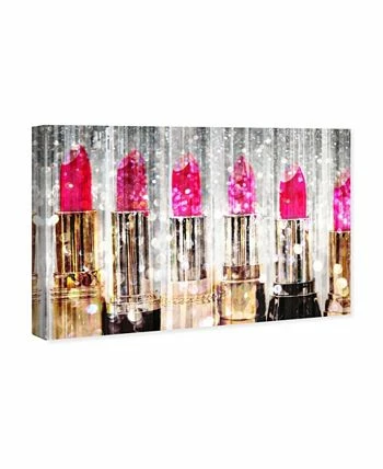 Oliver Gal Sparkly Glam Makeup Giclee Art Print On Gallery Wrap Canvas - Image 2