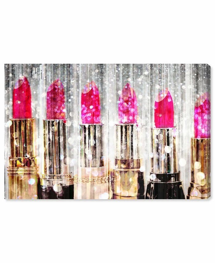 Oliver Gal Sparkly Glam Makeup Giclee Art Print On Gallery Wrap Canvas