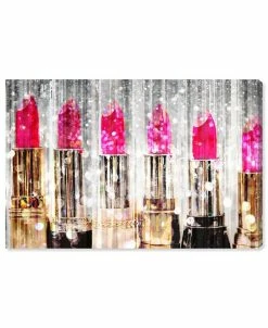 Oliver Gal Sparkly Glam Makeup Giclee Art Print On Gallery Wrap Canvas