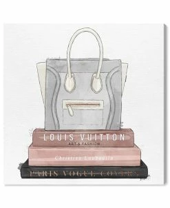 Oliver Gal My Fancy Purse And Books Canvas Art - 16 X 16 X 1.5