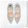 Oliver Gal Rhinestone Shoes Giclee Art Print On Gallery Wrap Canvas, 24 X 24