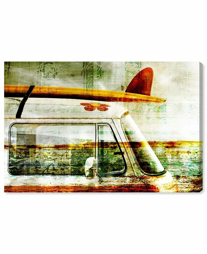 Oliver Gal Surf Van Canvas Art, 45 X 30