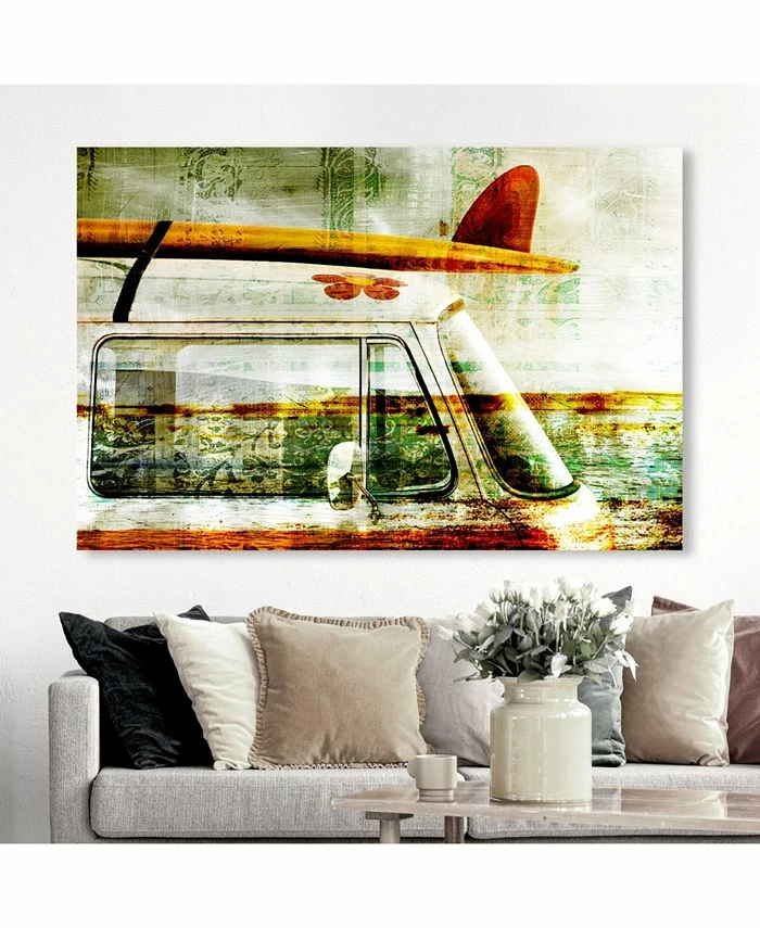 Oliver Gal Surf Van Canvas Art, 45 X 30 - Image 4