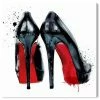 Oliver Gal Red Pumps Canvas Art, 24 X 24