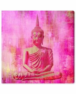 Oliver Gal Buddha Pink Canvas Art Collection